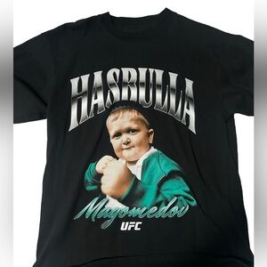 UFC Hasbulla Oversized T-Shirt Graphic Black